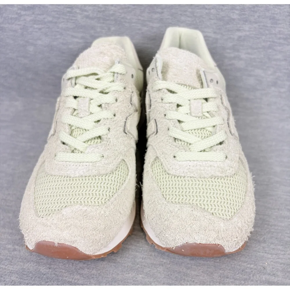 New Balance 574 Sneakers Womens 8 M Green Hairy Suede Seafoam Lifestyle‎